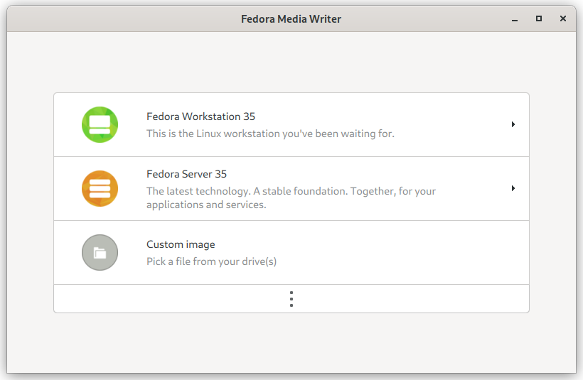 Fedora Media Writer